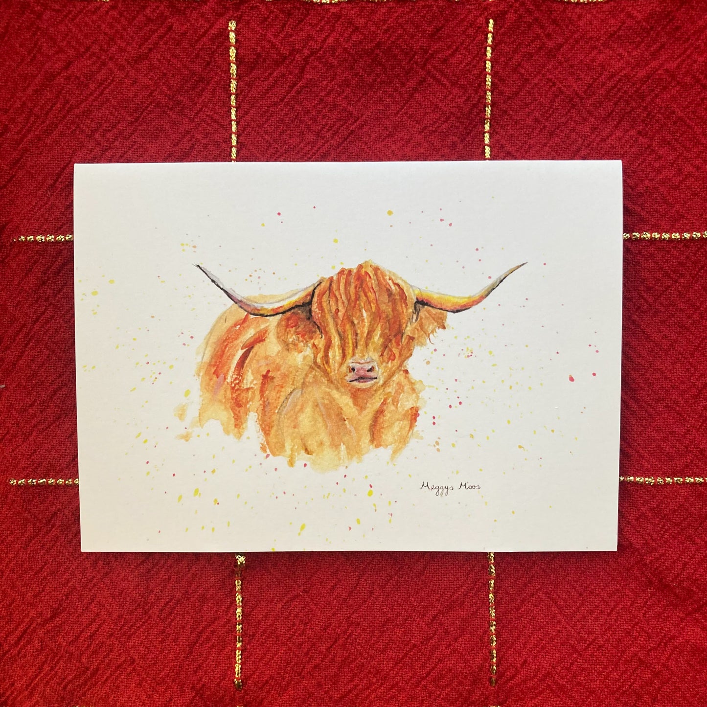 Morag Highland Cow Greeting Card