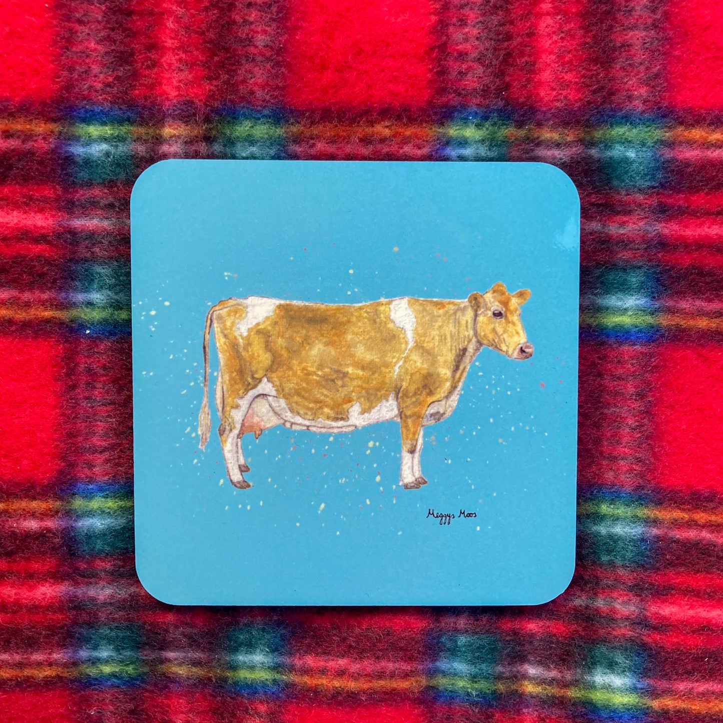 Guernsey Cow Coaster