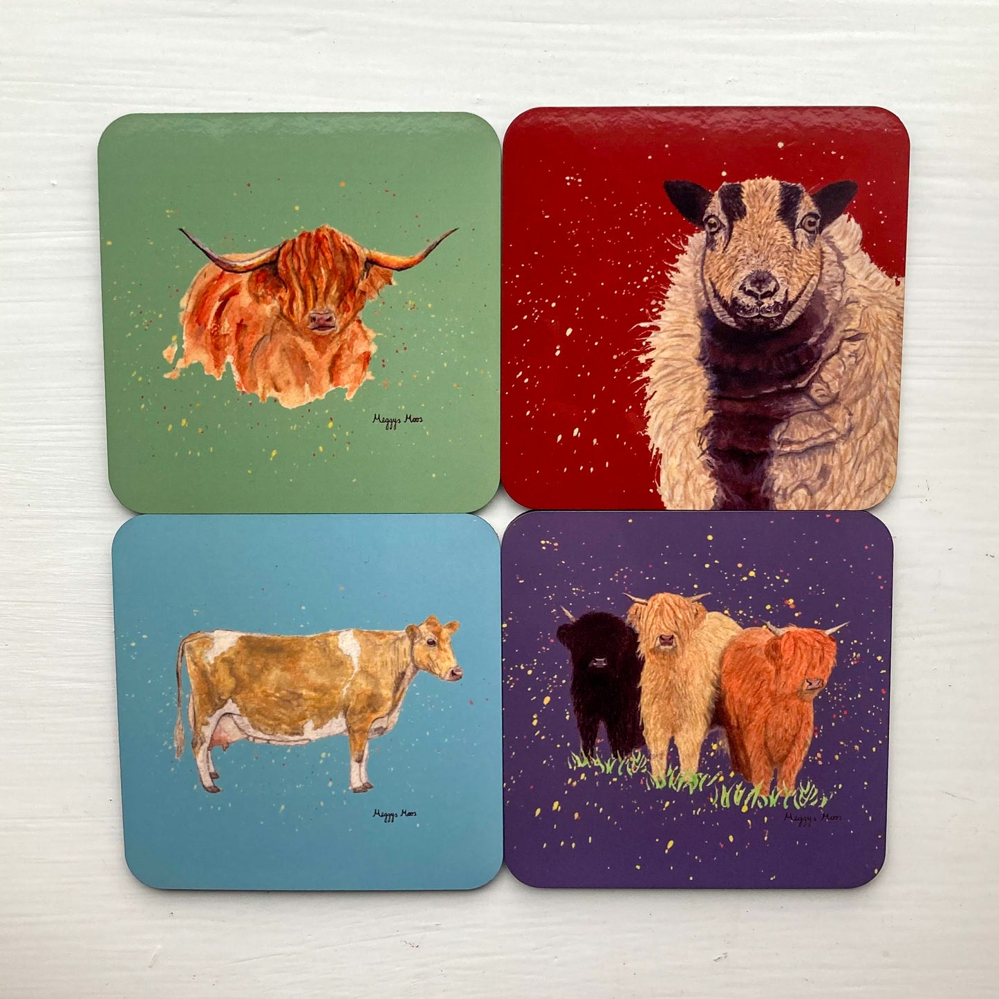 Badger Face Sheep Coaster