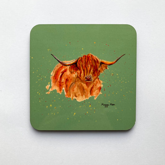 Morag Highland Cow Coaster