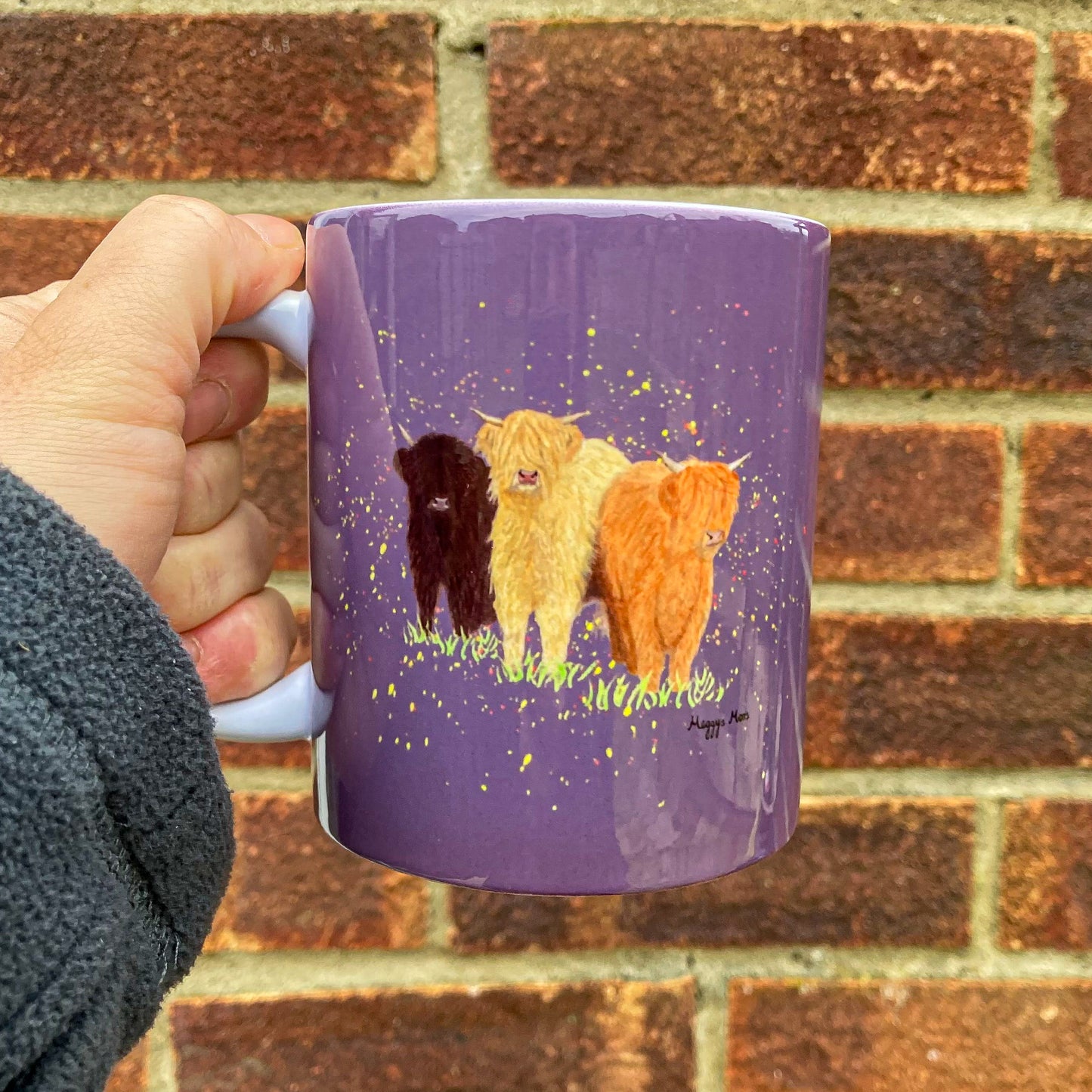 Three Moosketeers Highland Cow Mug