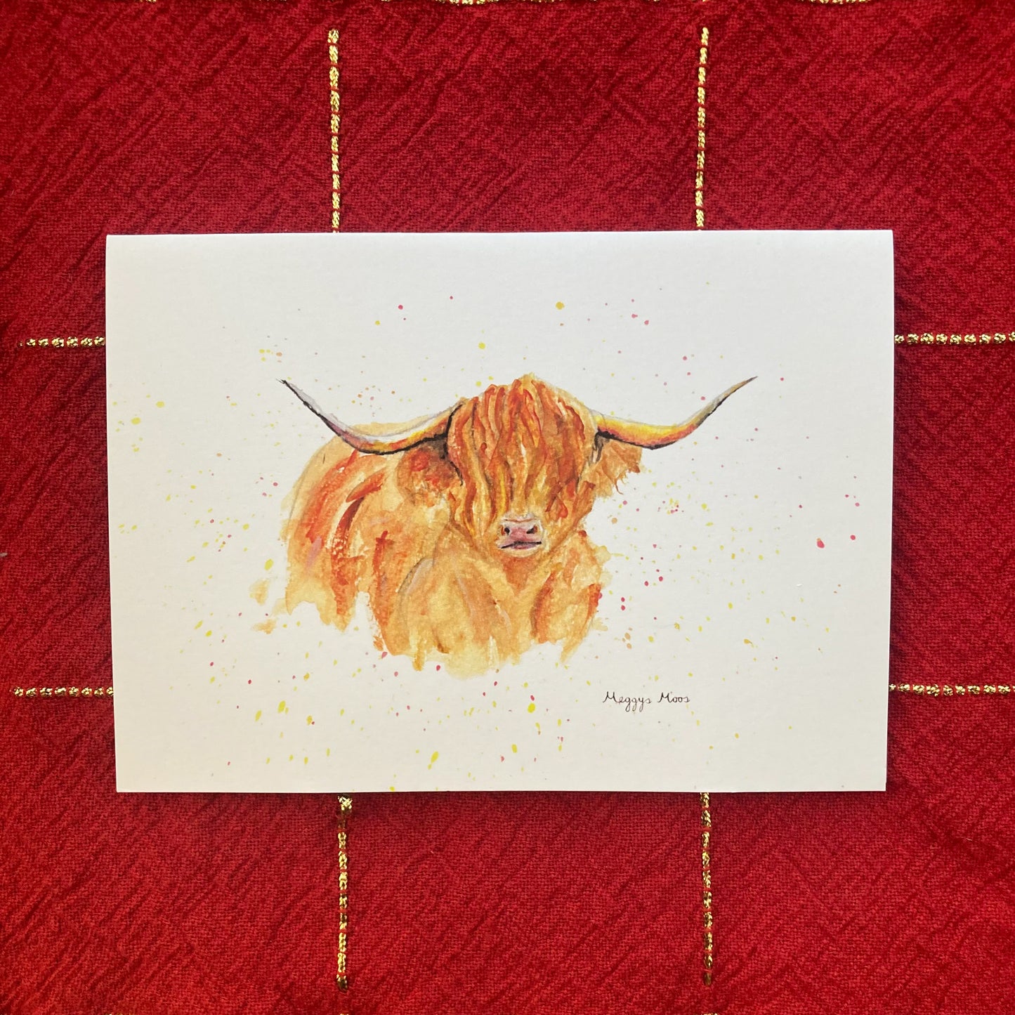 Morag Highland Cow Greeting Card