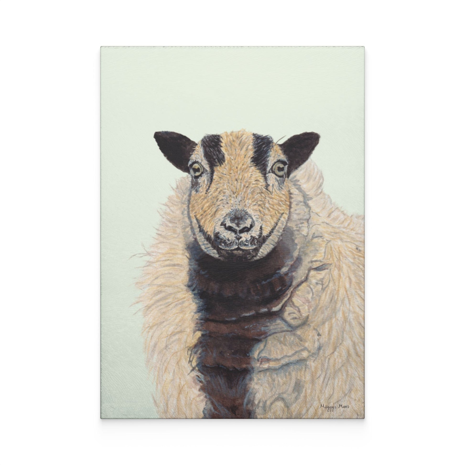 welsh badger face sheep chopping board