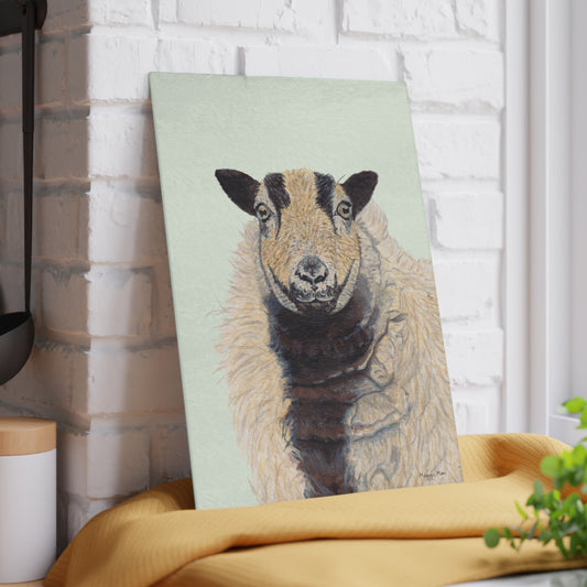 welsh badger face sheep chopping board